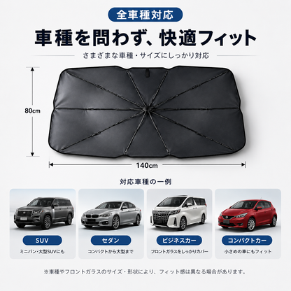 リングタイプ 車用サンシェード